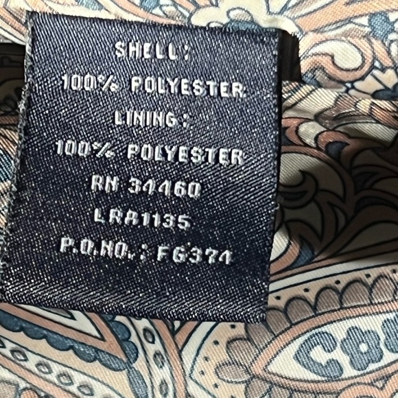 London Fog Women's Trench Coat Size M Black Paisley Lining - Picture 10 of 14